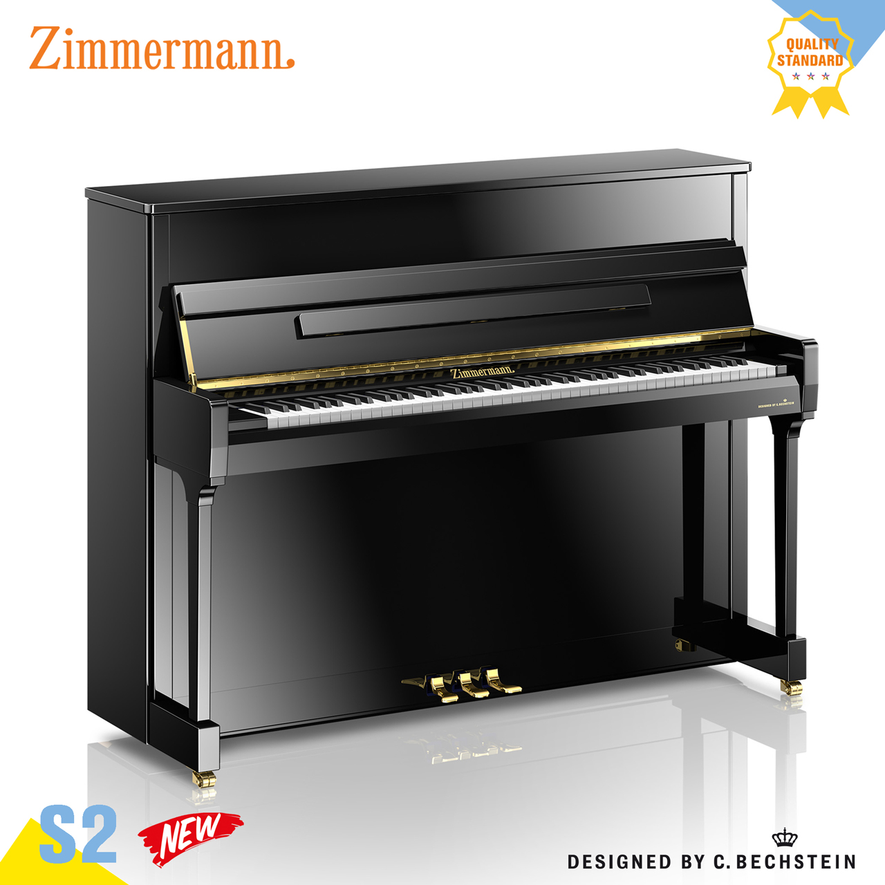 ĐÀN PIANO UPRIGHT ZIMMERMANN S2 (178 TRIỆU)