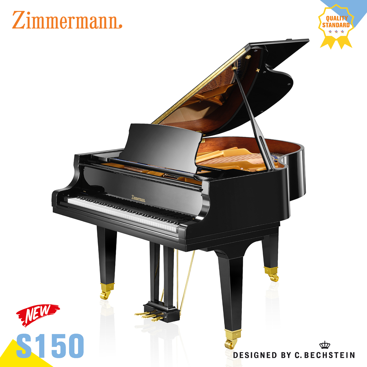 ĐÀN PIANO GRAND ZIMMERMANN S150 (358 TRIỆU)